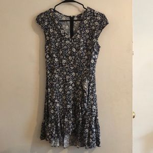 J crew blue floral dress